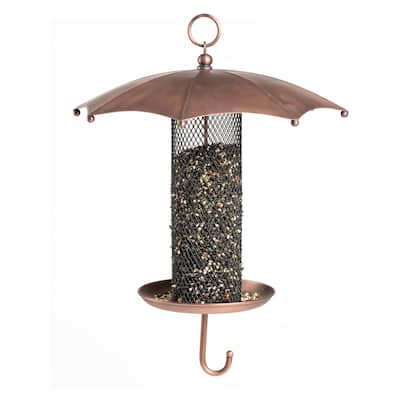 Rainy Day Umbrella-Inspired Bird Feeder, with Durable Mesh Tube by Good Directions