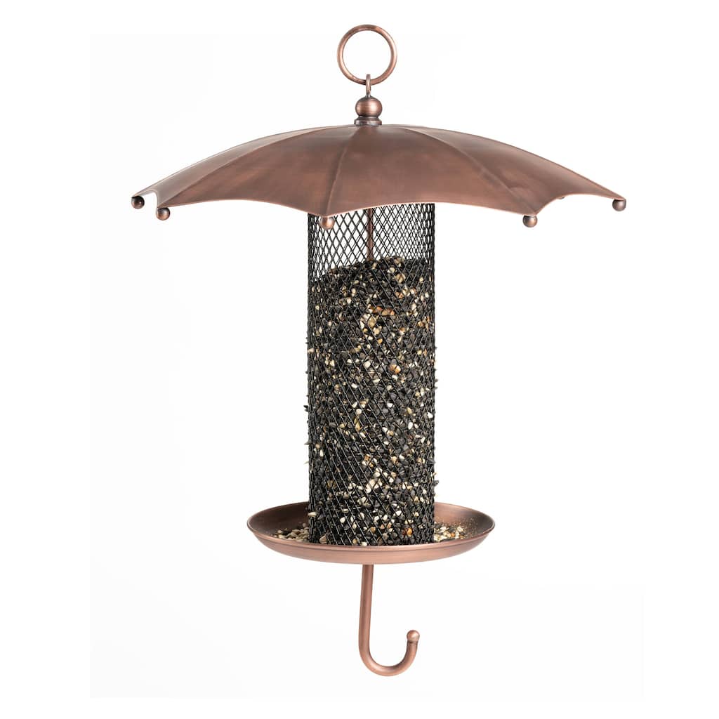 Rainy Day Umbrella-Inspired Bird Feeder, with Durable Mesh Tube by Good Directions