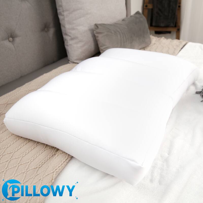 Premium Microbead Pillow, Anti-Aging, Silk like Cover, Dark Grey