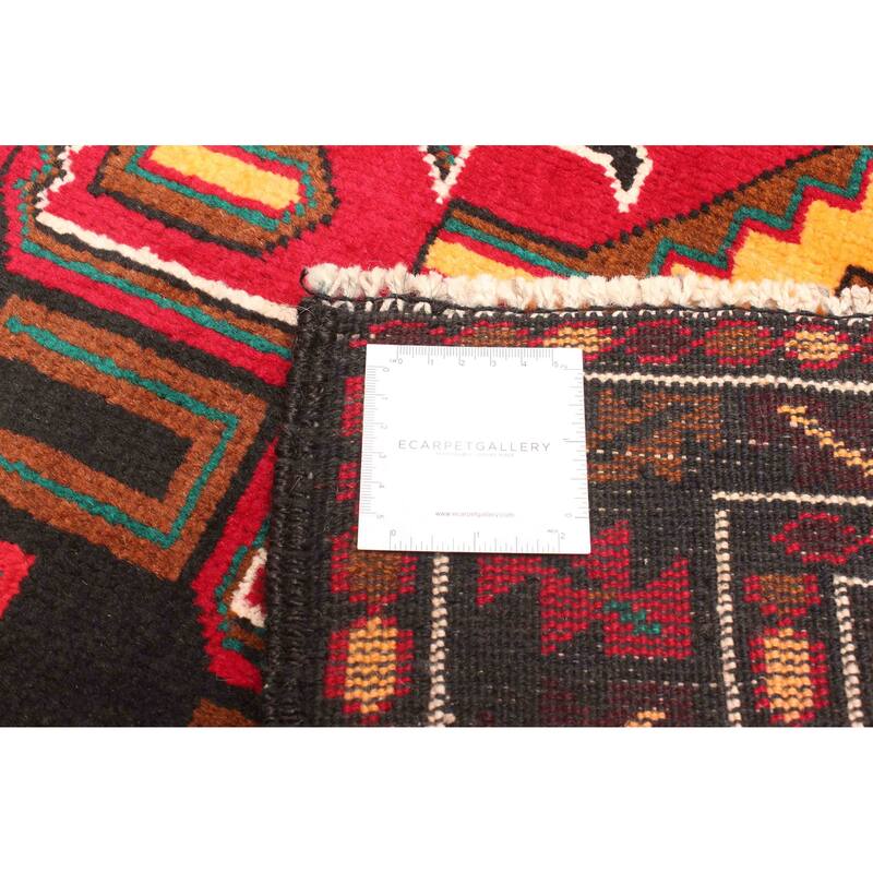 ECARPETGALLERY Hand-knotted Teimani Black Wool Rug - 2'11 x 5'0