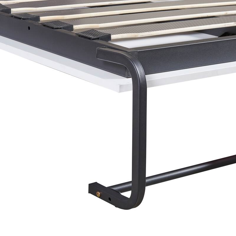 Space-Saving Design Murphy Bed Industrial Style Wooden Wall Bed