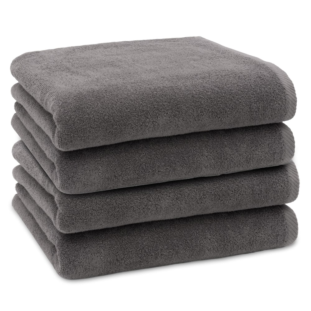 Authentic Hotel and Spa 100% Turkish Cotton Ediree Bath Towels- Set of 4