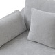 preview thumbnail 16 of 15, Oversized Linen Sectional Sofa Down Filled U-Shaped Couch for Living Room Set