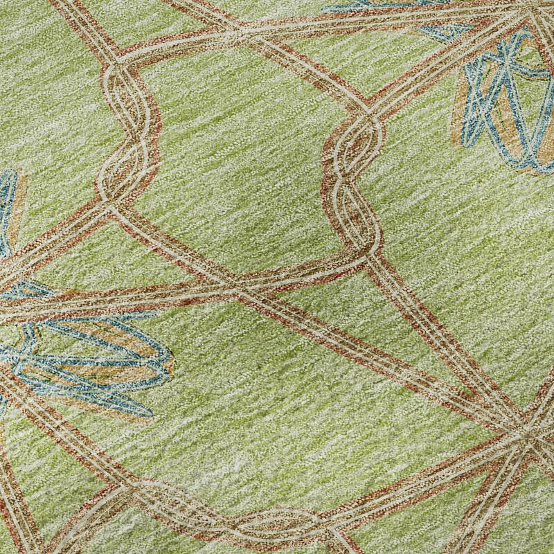 Premium Washable Super Soft Contemporary Tangle Mayfield Rug