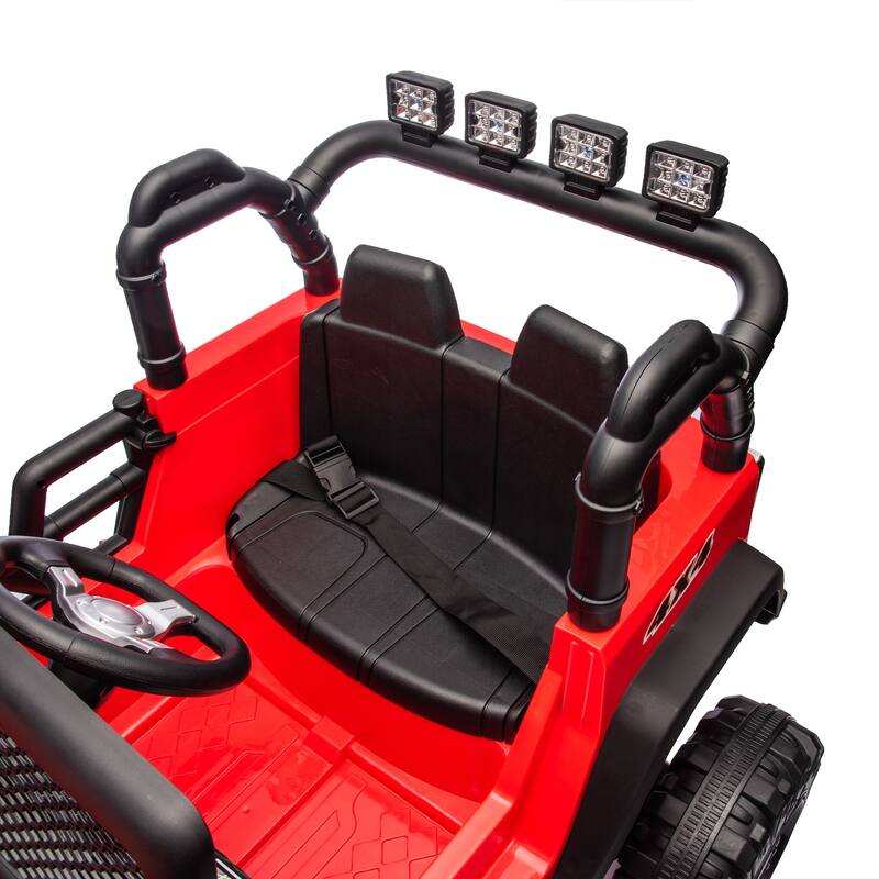 Kids Electric Ride-On Car 24V 400W with Parents Control, 3 Speed Settings, Bluetooth, USB, Music, LED Searchlights