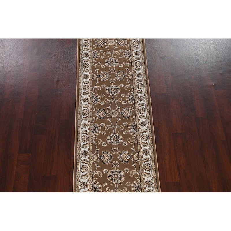 Brown Floral Traditional Tabriz Turkish Area Rug Oriental Carpet
