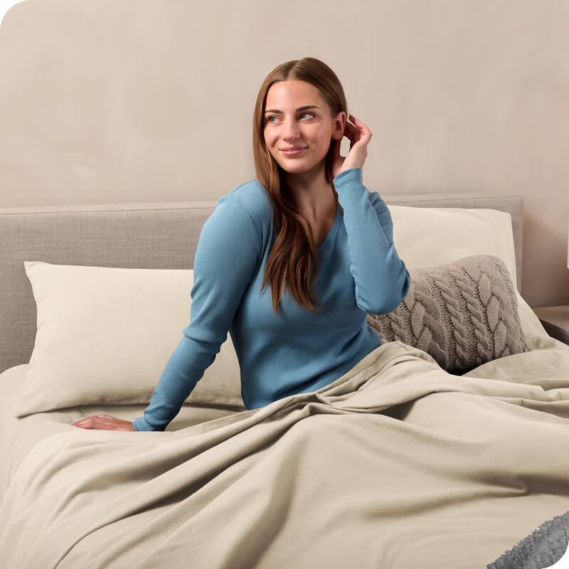 Bare Home Cotton Flannel Sheet Set - Velvety Soft Heavyweight