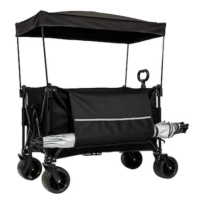 Foldable trolley with ceiling