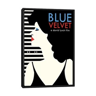 iCanvas "Blue Velvet Minimalist Poster - Dorothy " by Popate Framed Canvas Print