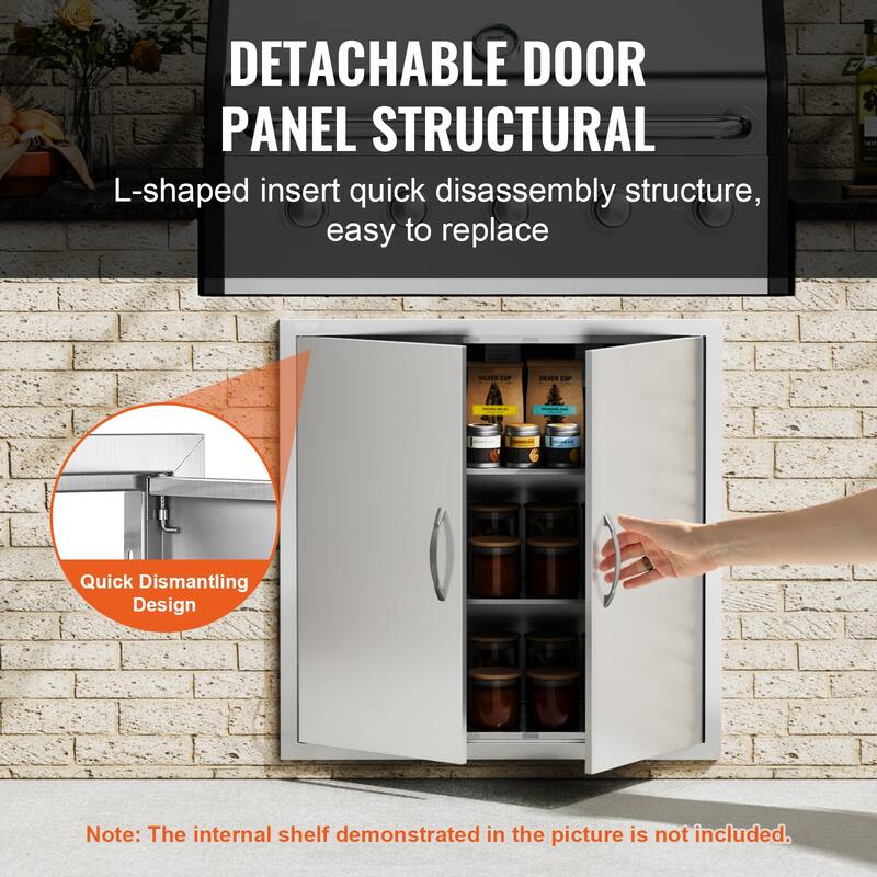 VEVOR Stainless Steel Double Kitchen Access Doors
