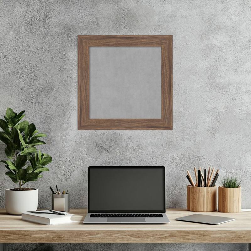 Amanti Art Pia Medium Brown Narrow Framed