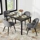 preview thumbnail 121 of 176, Homy Casa Mid-Century Modern Fabric Dining Chairs (Set of 2)