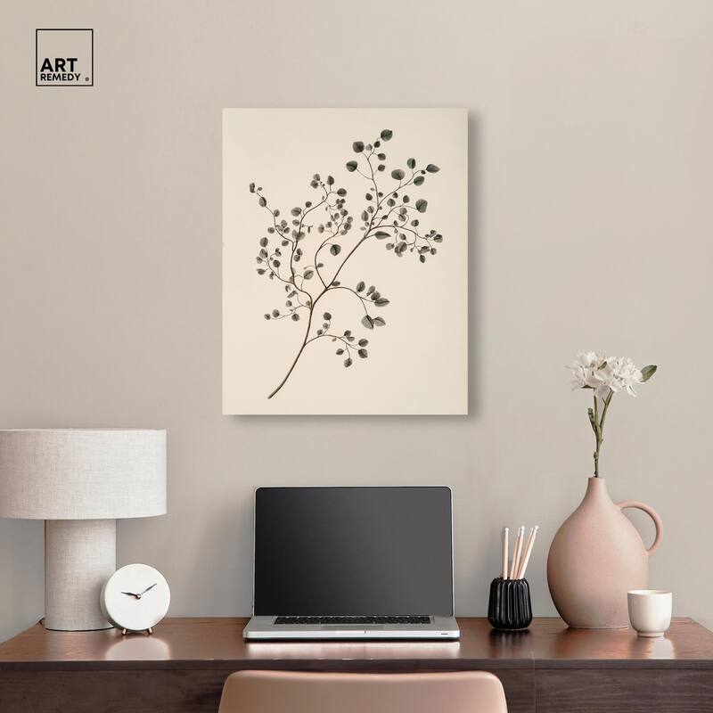Bilberry Branch Canvas by Art Remedy, Gallery Wrapped