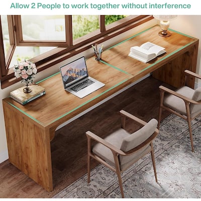 78.7 Inches Long Computer Desk for 2 People