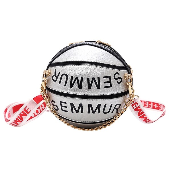 purse shaped like a basketball