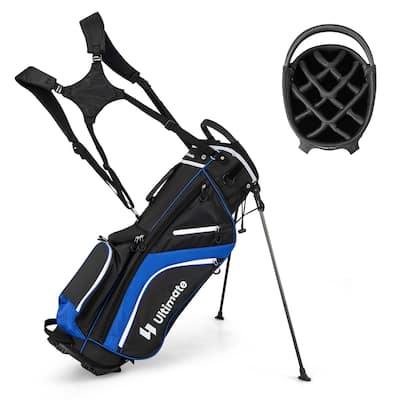 Costway Lightweight Golf Stand Bag with 14 Way Top Dividers 6 Pockets - See Details