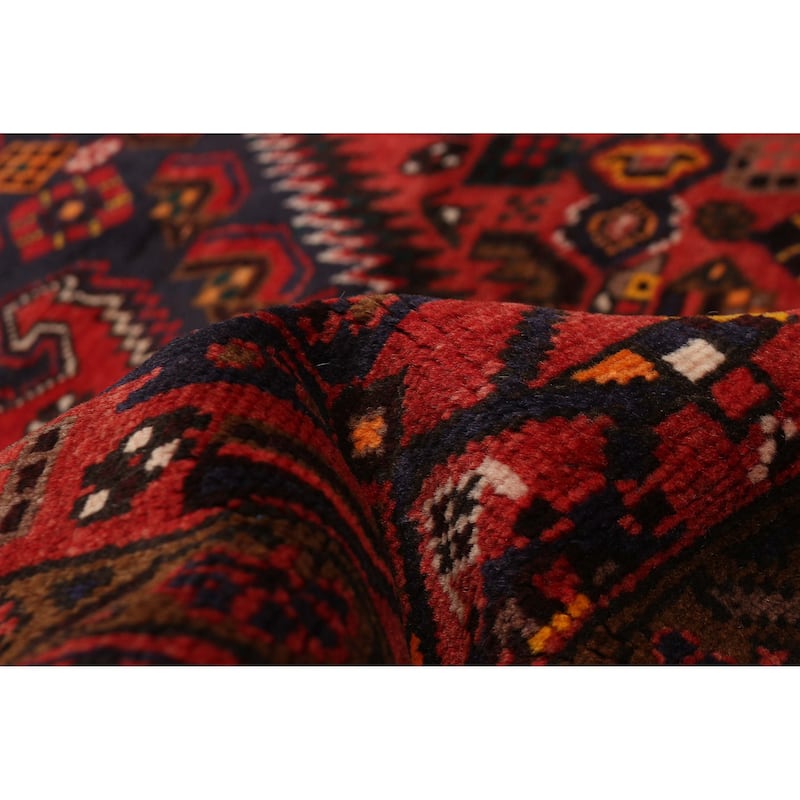 ECARPETGALLERY Hand-knotted Andelz Red Wool Rug - 4'3 x 7'3
