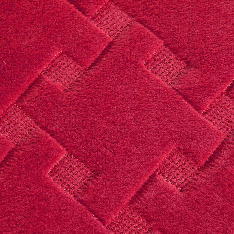FauxFur Quilted Tatami 4-piece Bedspread Set