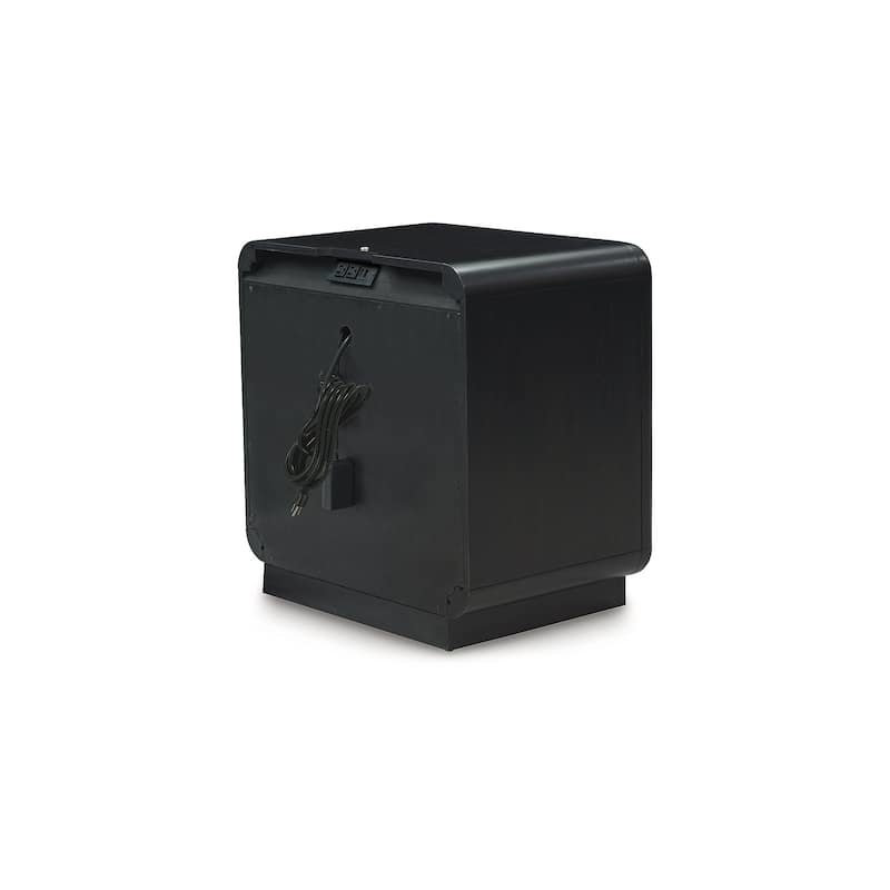 Signature Design by Ashley Rowanbeck Black Nightstand