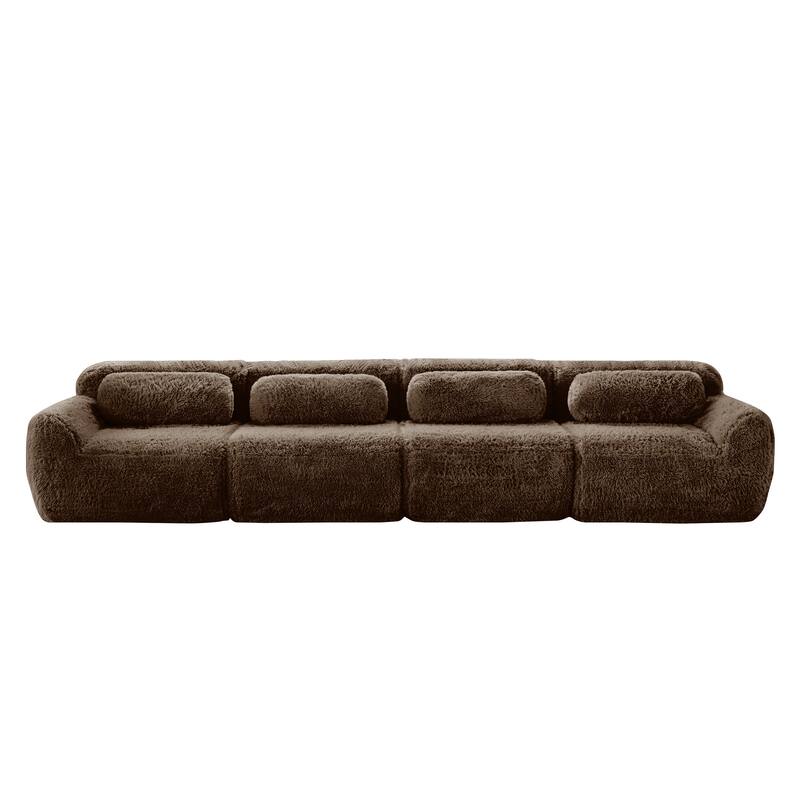 Anmytek Modern Modular Sectional Sofa Compressed Vacuum Packed