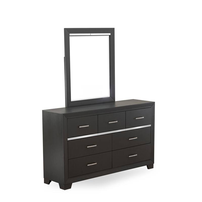 East West Furniture Denali Queen Size Bedroom Set with Upholstered Headboard (Pieces Option)