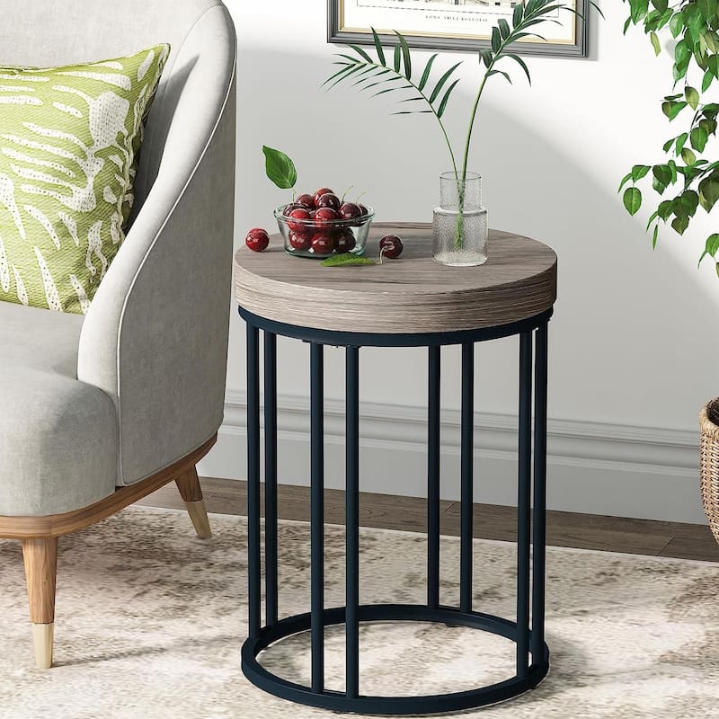 Nightstand Round Side End Table Side Table