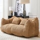 preview thumbnail 67 of 98, Modern Cute Chenille Upholstered Loveseat with High Resilience Foam