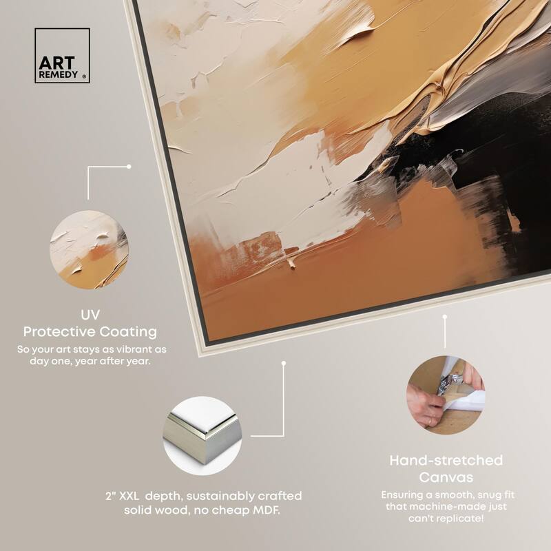 Baked Clay I Canvas by Art Remedy
