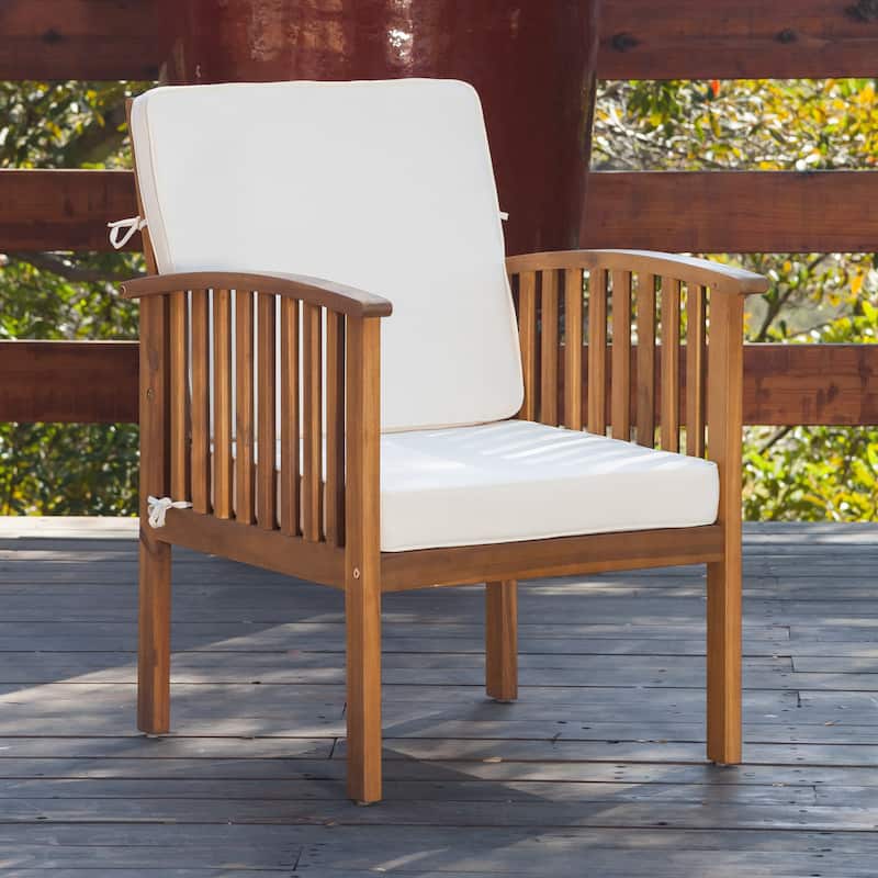 Christopher Knight Home Carolina 4-Piece Outdoor Acacia Sofa Set - Stylish & Cozy Patio Seating