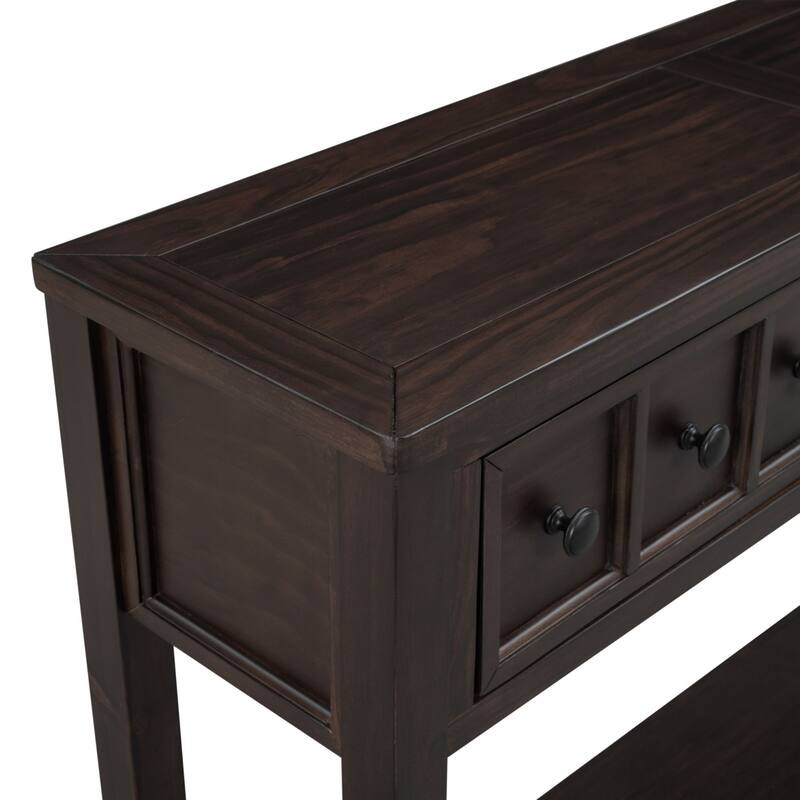 Multi-drawer entry console table