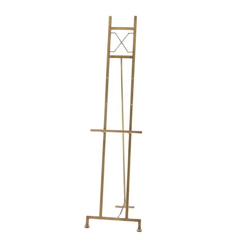 Gold Metal Adjustable 3 Tier Geometric Display Easel with Chain Support