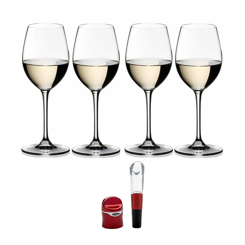 Riedel Champagne Crystal Wine 2 Glasses w/Aerator, and Polishing Cloth -  Bed Bath & Beyond - 38155085