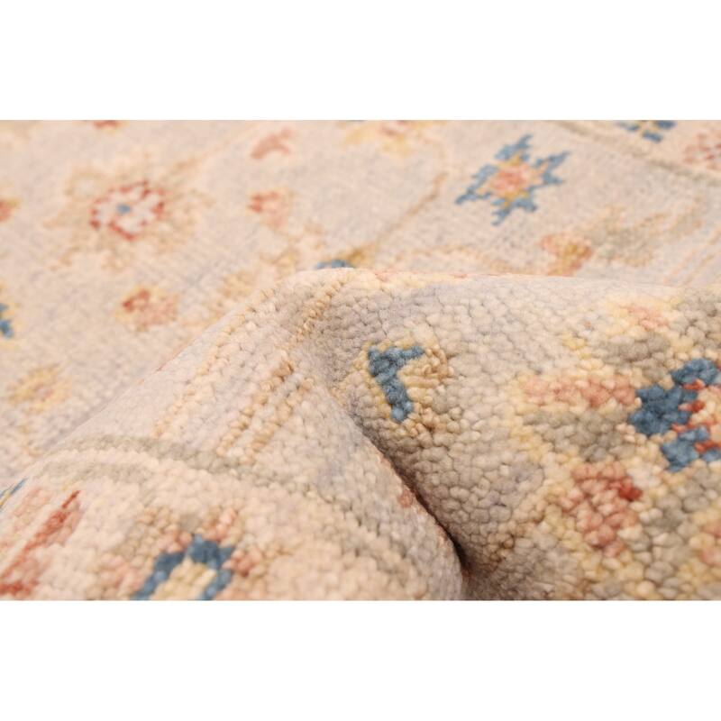 ECARPETGALLERY Hand-knotted Jules Serapi Light Grey Wool Rug - 2'6 x 8'0