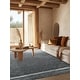 preview thumbnail 8 of 8, Gray Hand-Woven Wool Contemporary Natural Wool Flat Area Rug - Modern Elegance and Timeless Craftsmanship