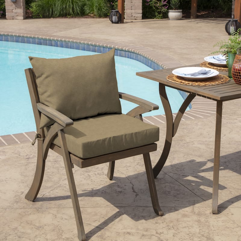ARDEN Olefin Outdoor 21 x 21 in. Dining Chair Cushion Set