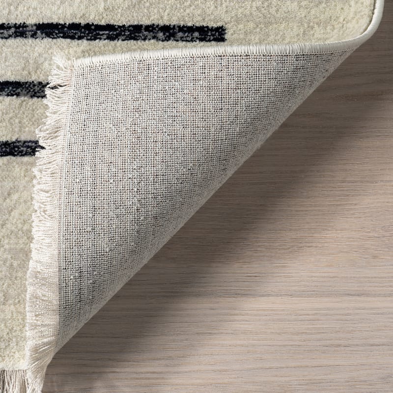 Nuloom Keeva Modern Striped Fringe Area Rug