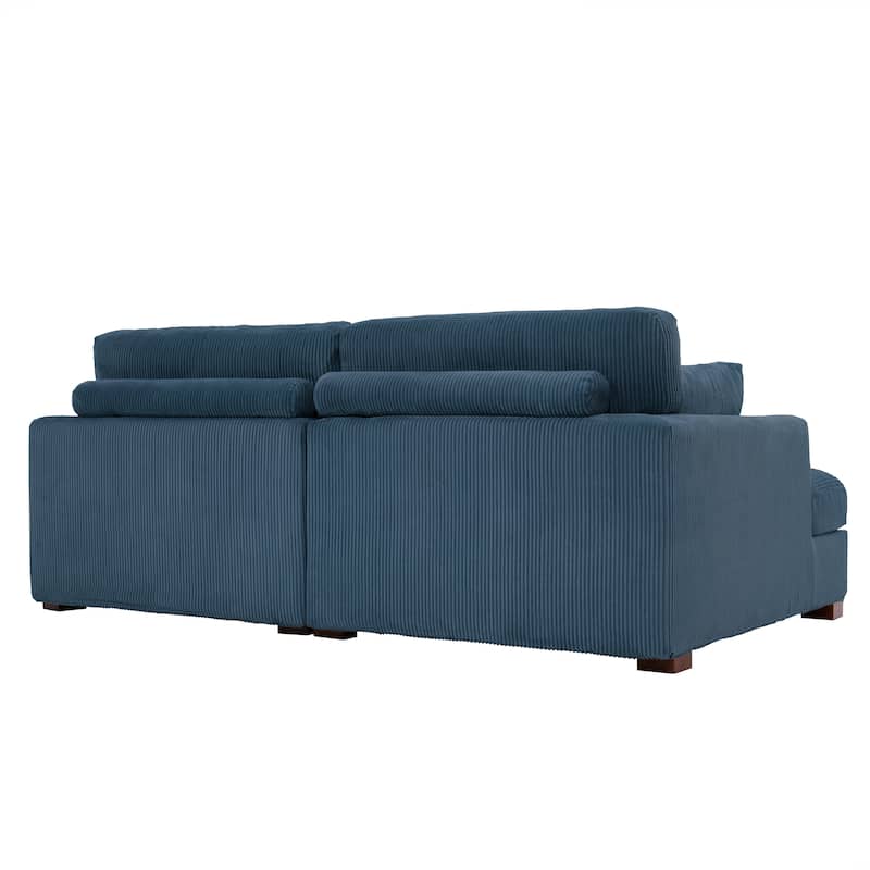 Navaeh Corduroy Modular Sectional Sofa Large Couch Sleeper Chaise