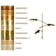 preview thumbnail 37 of 45, Modern Multi-Light Large Black Gold Sputnik Chandelier Metal Pendant Lights for Dining Room