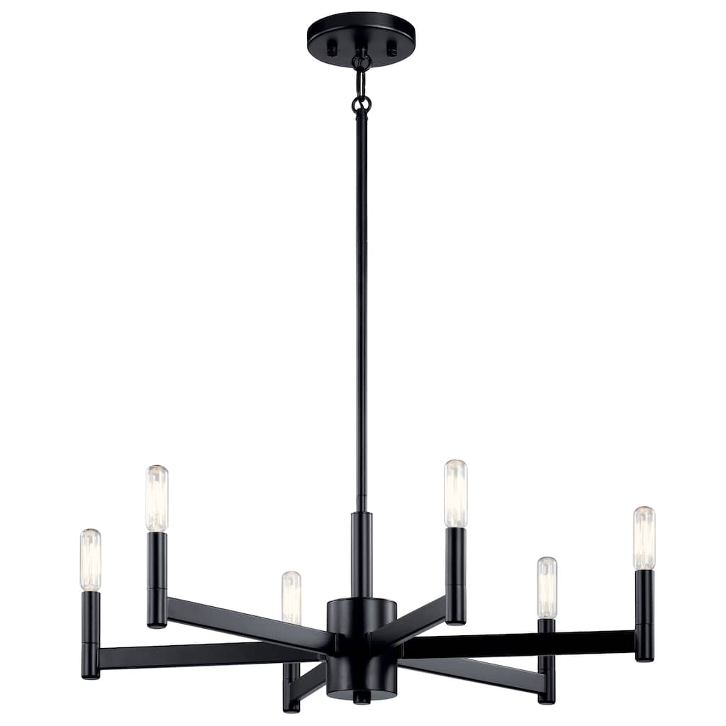 Kichler Lighting Erzo 6-Light Chandelier Black