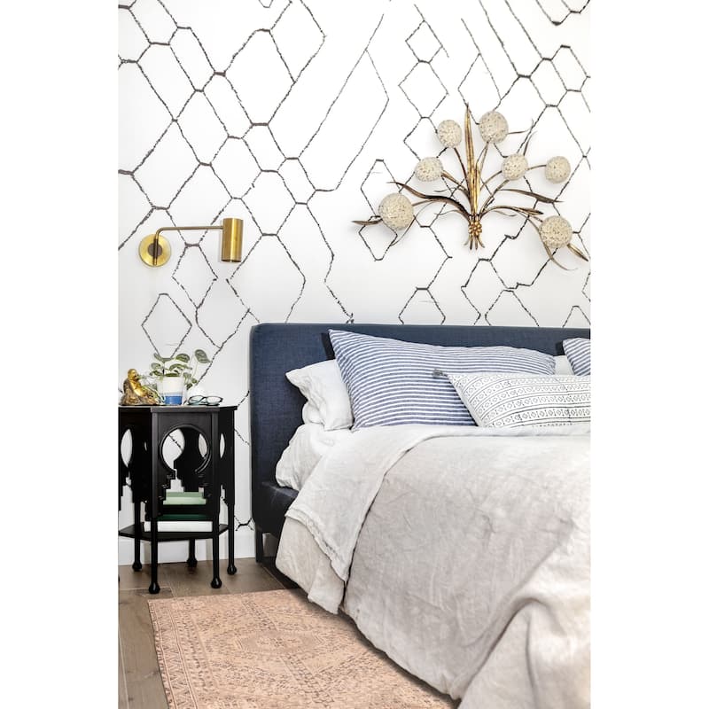 ECARPETGALLERY Hand-knotted Antalya Vintage Light Copper Wool Rug - 5'2 x 8'10