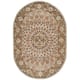 SAFAVIEH Handmade Heritage Cassondra Traditional Oriental Wool Rug - 4'6" x 6'6" Oval - Blue/Grey