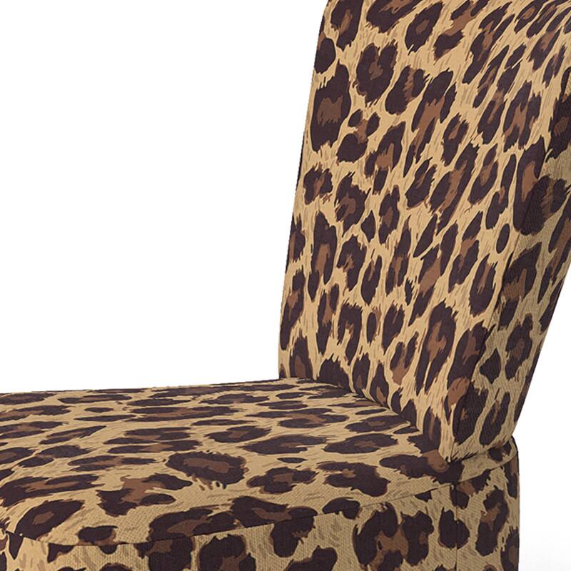 Designart "Leopard Fur II" Upholstered Cabin & Lodge Accent Chair and Arm Chair
