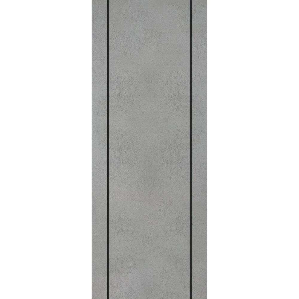 Slab Barn Door Panel 28 x 80 Planum 0016 Concrete with Sturdy Finished