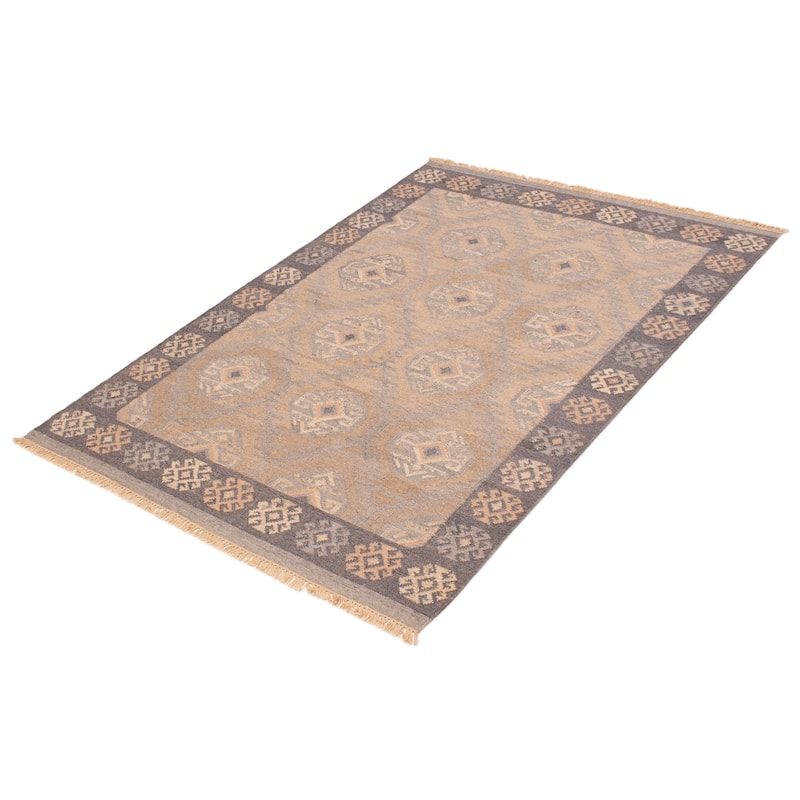 Ankara FW Tan Kilim 5'2" x 7'4" - 5'2 x 7'4
