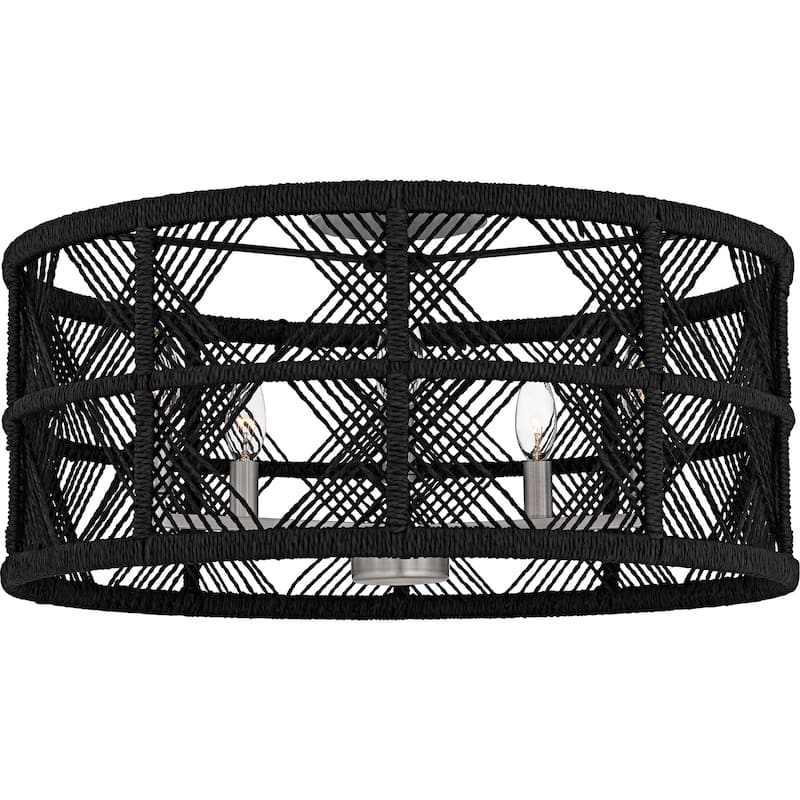 Axford 5-Light Antique Nickel Semi-Flush Mount