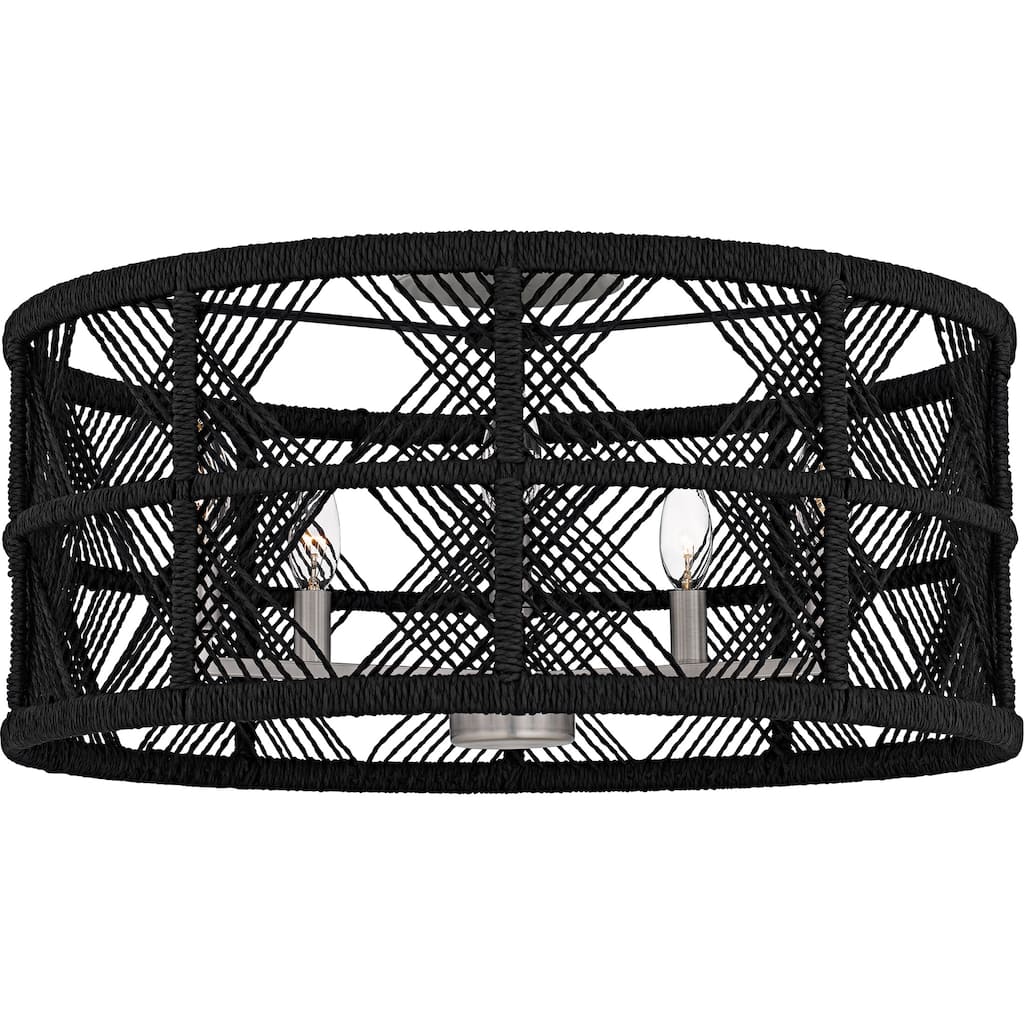 Axford 5-Light Antique Nickel Semi-Flush Mount