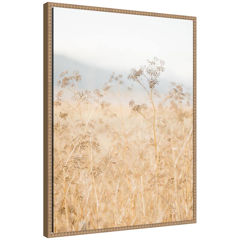 Kate and Laurel Sylvie Wild Fennel Framed Canvas by Crystal Lynn Collins - 23x30