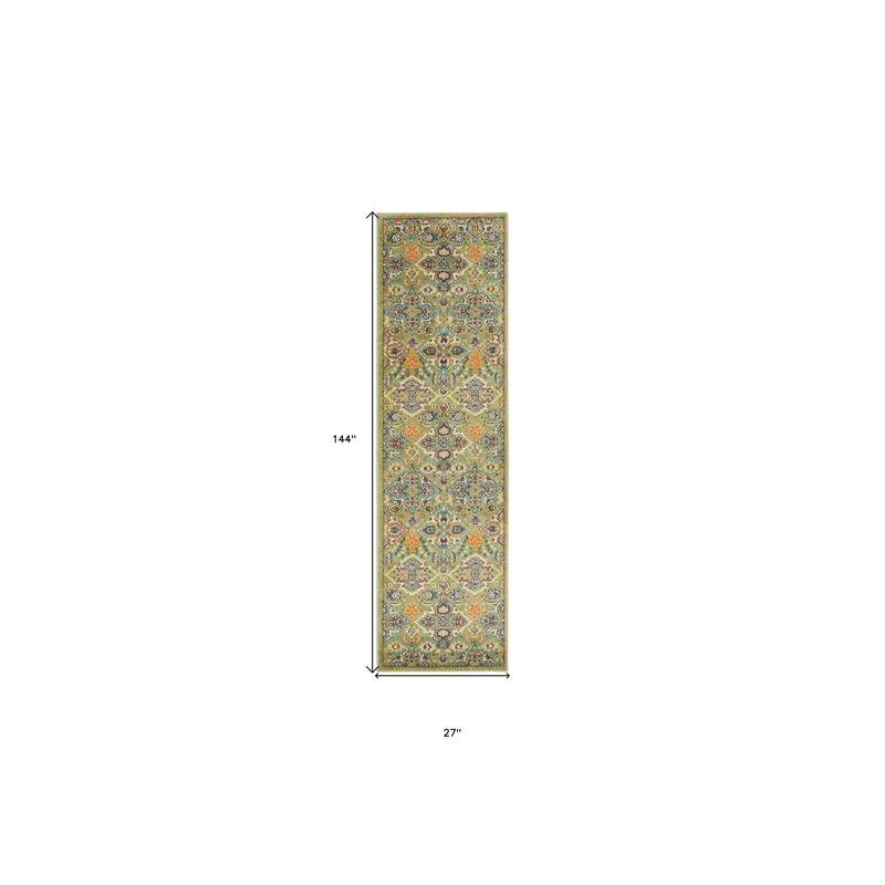 Jiyir Power Loomed Low Pile Area Rug By HomeRoots - 144' X '27' X '0.25