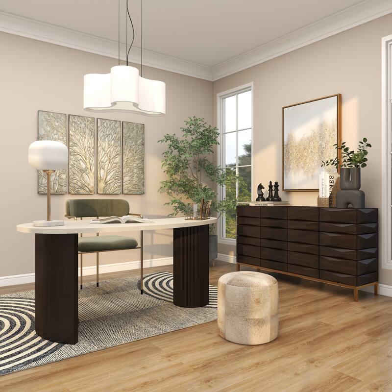 CosmoLiving by Cosmopolitan Silver or Dark Gray Aluminum Metal Chess Sculpture with Knight, Queen and King (Set of 3)