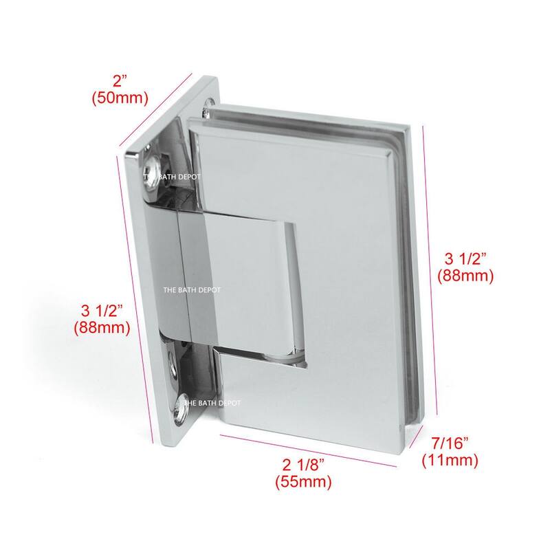 ELEGANT Frameless Pivot Shower Door Glass Wall Mount Hinge Replacement Parts